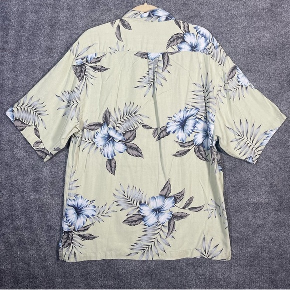 Jamaica Jaxx Mens‎ Large Floral Tropical Hawaiian Print Short Sleeve Button Down - Picture 2 of 11